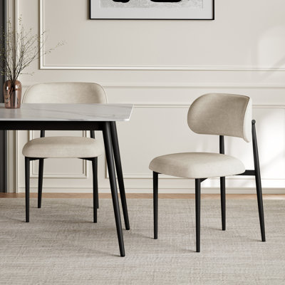 Ensemble de 2 chaises de salle à manger rembourrées Modern