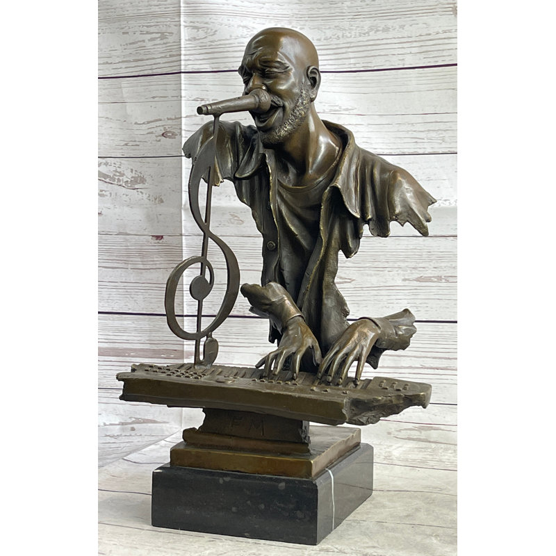 Sculpture en bronze par Isaac Hayes
