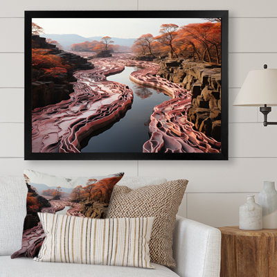 " Pink Meandering River Endless Journey II "