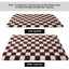 Tapis à carreaux blanc et brun idéal pour le bureau / chevet / salon-2030541864-2030541856
