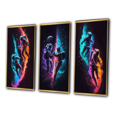 " Cosmic Astronaut Explorers " 3 - Pieces