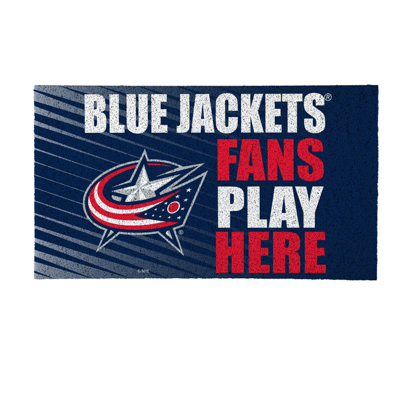 Tapis en PVC 28 po x 16 po Columbus Blue Jackets