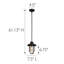 Luminaire suspendu en pot 1 lumière Glossop