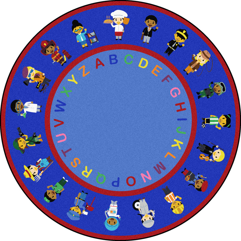 Tapis Kid Essentials We Work Together, Rectangle 7 pi 8 po x 10 pi 9 po