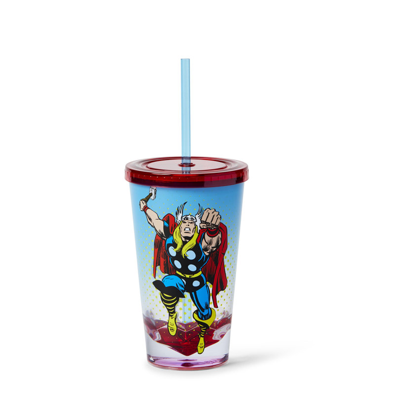 Marvel Thor God of Thunder 19 oz. Gobelet de voyage avec paille