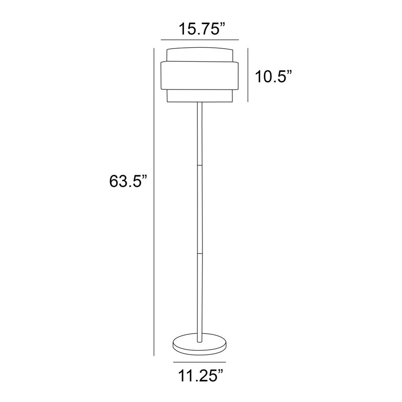 Lampe sur pied Crowborough