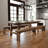 Dejon Rectangular Rustic Solid Pine Folding Dining Table by Flash Furniture-87785207-87784580