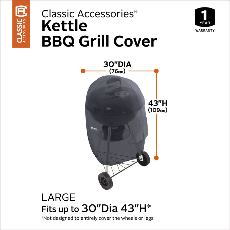 Classic Accessories Grill Cover, 43"H x 30"W x 30"D