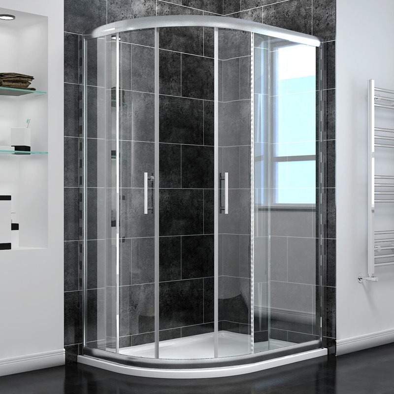 Bowmin Offset Quadrant Shower Enclosure - 1850 x 800 mm
