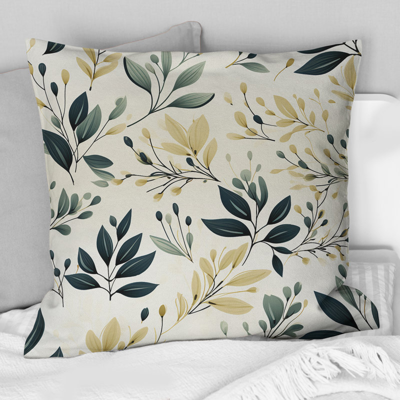 Coussin décoratif Modern Greenery - Plants, 18 po x 18 po
