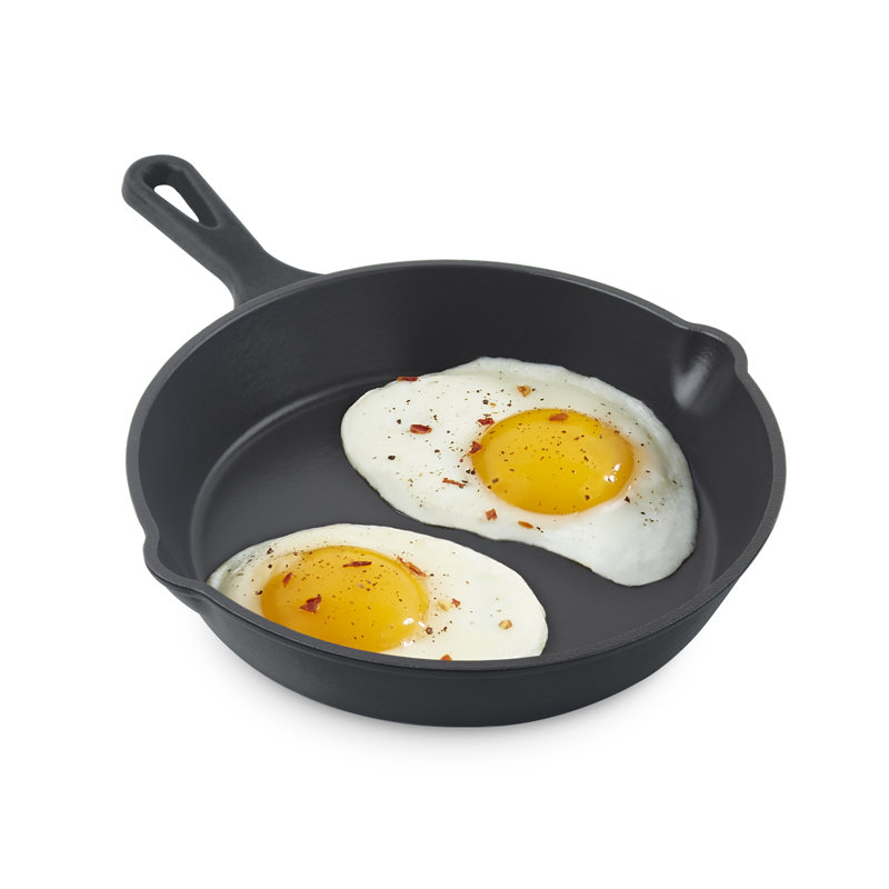 Zakarian by Dash 7.5" Nonstick Cast Iron Skillet, 7.5", Black