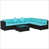 Coussin turquoise / cadre brun foncé est en rupture de stock sélectionné