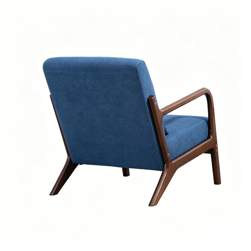 Fauteuil d'appoint 22,8 po Mid Century, Bleu