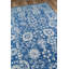 Tapis oriental en laine touffeté à la main bleu / blanc Cece-893664276