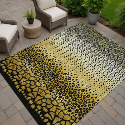 Tapis moderne lavable à la machine intérieur / extérieur ACN2801