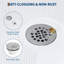 Base de douche 48 po x 32 po à simple seuil avec drain et plancher antidérapant 48 po x 32 po-131199743