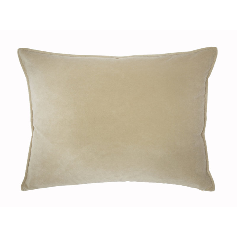 Franklin Washable Velvet Square Pillow Cover & Insert , Gobi, 26"H x 35"W