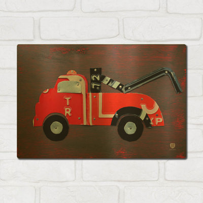 Décoration murale en métal « Dépanneuse » de Design Turnpike, 40,6 cm x 30,5 cm