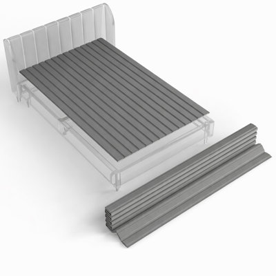 Tatum Vertical Mattress Support Wooden Bunkie Board/Slats with Cover by Alwyn Home