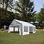 Tente de réception 20 x 20 pieds avec ventilation améliorée - idéale pour les fêtes en plein air, les mariages et les ancrages au sol