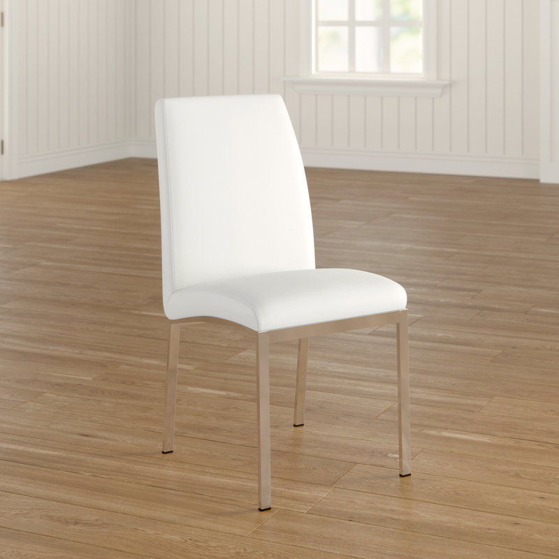 Joshua Upholstered Side Chair, White