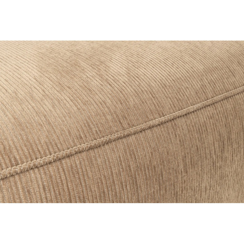 Sofa Chaise Sectional, Brown Polyester