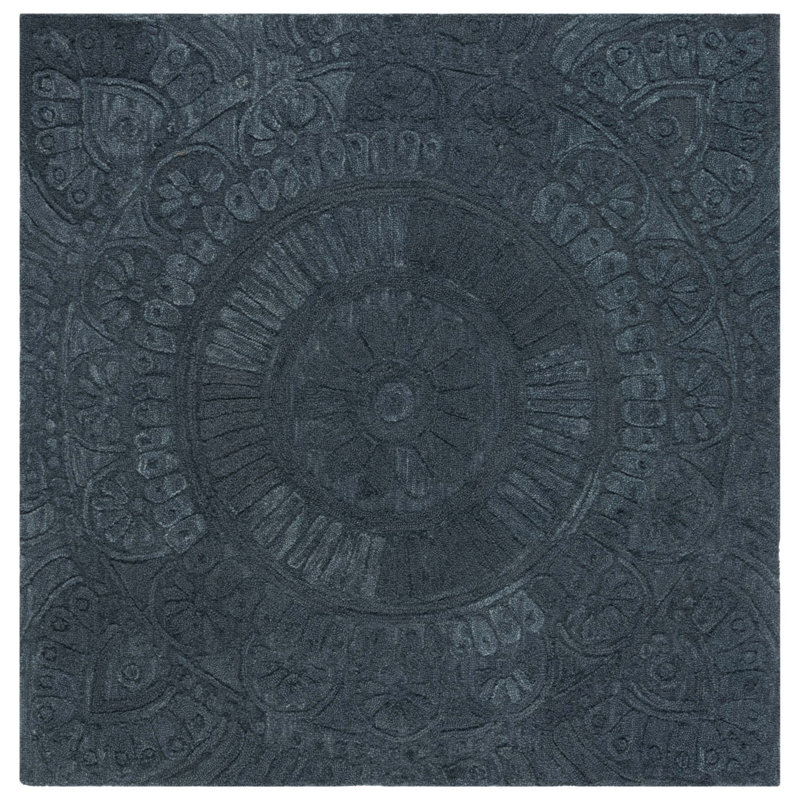 Anothony Hand Tufted Wool And Cotton With Latex Oriental Rug, Square 6'