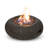 Round Stone Propane Smokeless Fire Pit with Lid