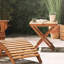 Square Acacia Outdoor Side Table , 50cm cm W 50cm cm D