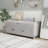 Storage Bench With 3 Shutter-Shaped Doors, Shoe Bench With Removable Cushion And Hidden Storage Space (Gray Wash, OLD SKU: WF284226AAE)-962013832