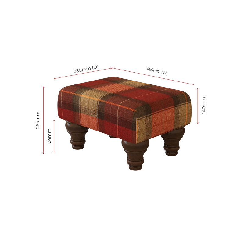 Manufactured Wood Accent Stool, Mahogany