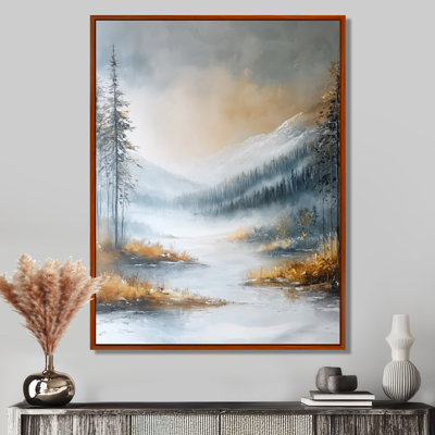 «Guelsind Parallel Peaks Of Abstract Mountain Landscape II - Minimalisme, art mural»