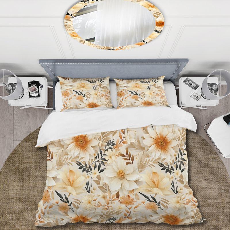 Ensemble de housse de couette Soft Beige, Housse de couette simple + 1 taie décorative stan