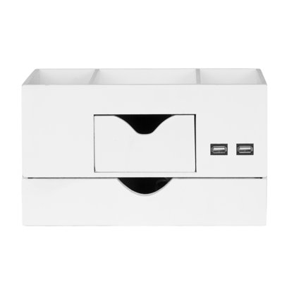 Rangement de bureau à chargement USB pour le bureau tout-en-un