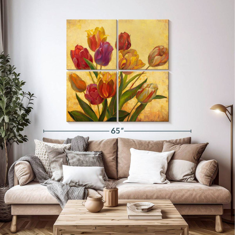 Bouquet de tulipes romantiques Harnek, H 45 po x l 45 po