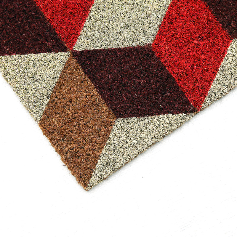 Carrol Non-Slip Chequered Doormat