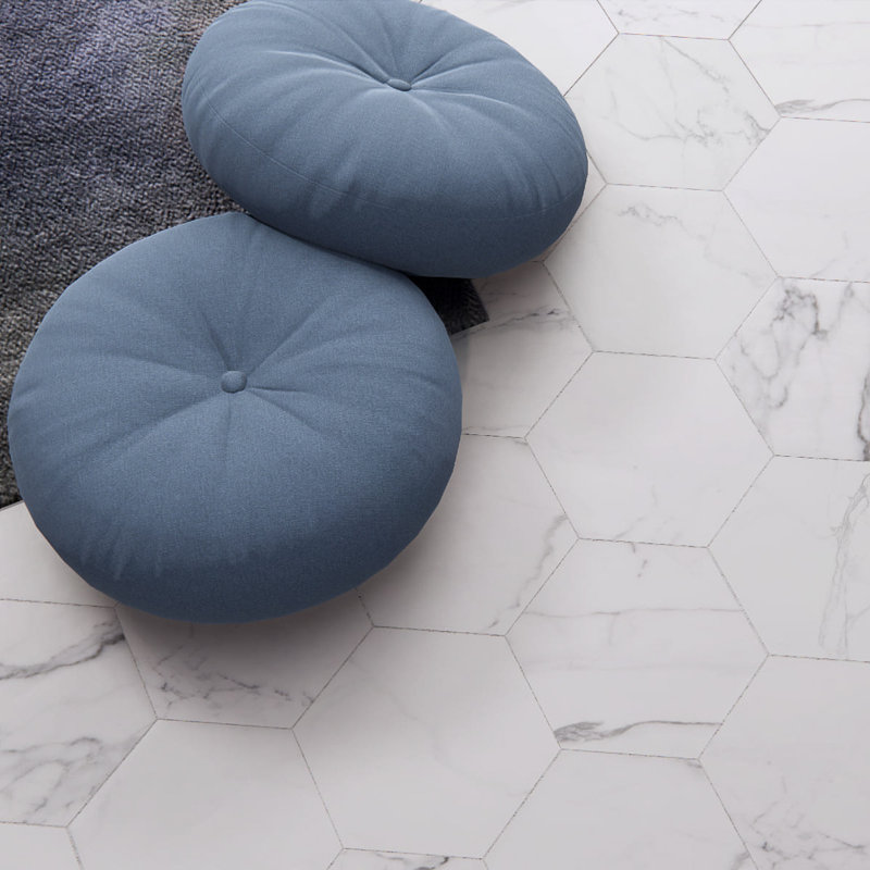 Carrelage à motif hexagonal statuarietto 8 "x 9" Prisma