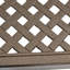 Table de salle à manger d'extérieur moderne en aluminium avec accents tissés