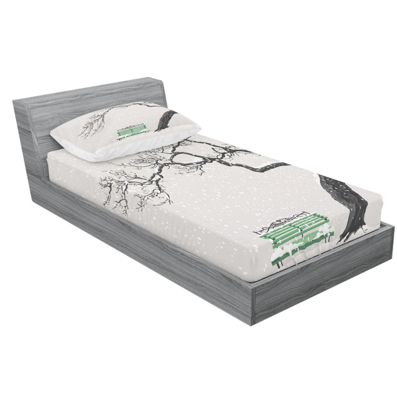 Microfiber Sheet Set, Twin XL Sheet Set with Fitted Sheet