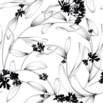 Icey Peel & Stick Floral Tile
