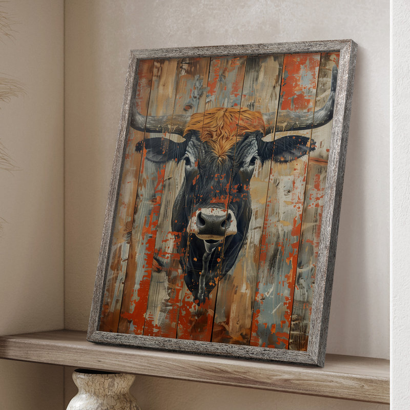 ANIMALS Series DVII Framed Print - Solid Wood, 15" H x 12" W