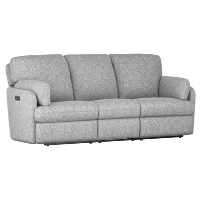 Saxon Gray Power Recline Sofa