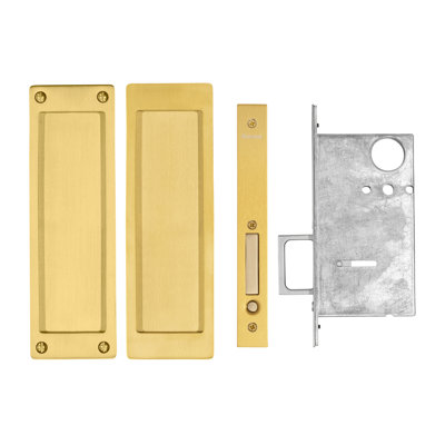 Rectangular Passage Pocket Door Lock Set