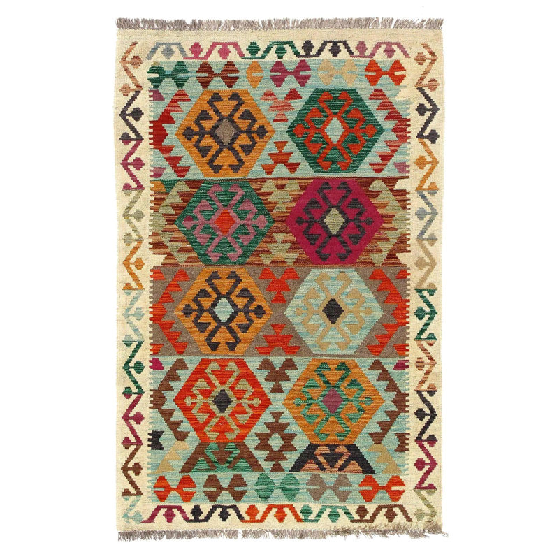 Luretha Cotton Geometric Rug
