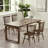 Brown Rectangular Solid Wood Dining Table-1922542318