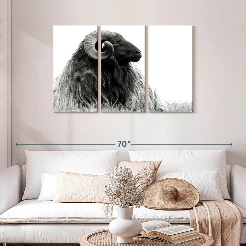 Bighorn Ram, 28" H x 45" W