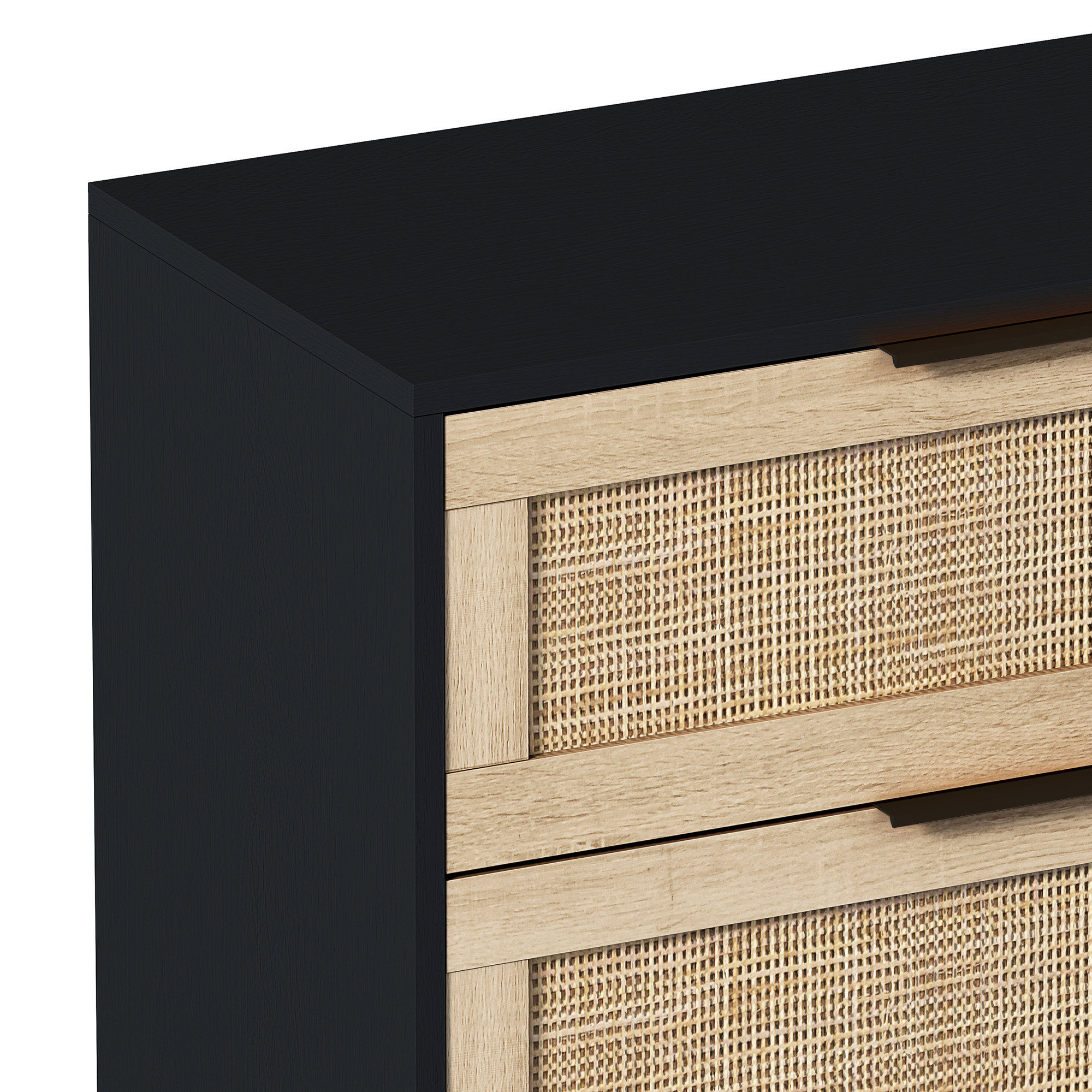 Bay Isle Home Classic design Storage Cabinet with six Rattan
