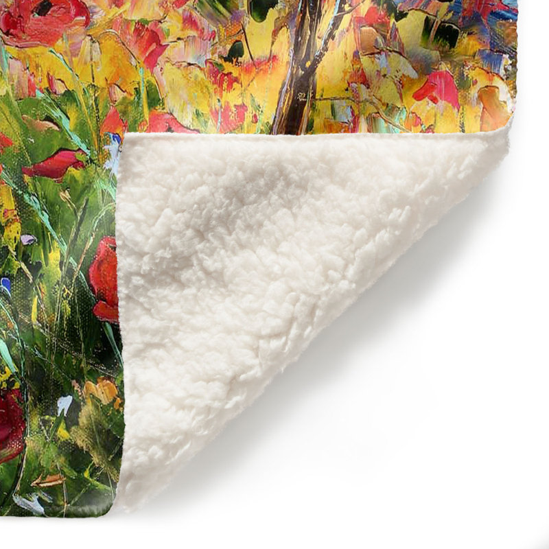 Couverture sherpa douce provence, l 51 po x L 60 po