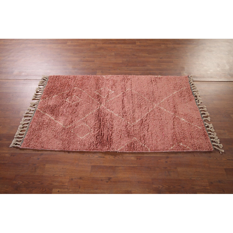 Tapis marocain en laine fait à la main 3 x 5