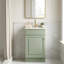 Meuble-lavabo de salle de bain avec lavabo en céramique, portes à fermeture douce, tablette de porte et tablettes réglables-127359436-127359439